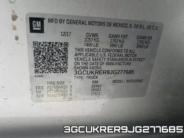 3GCUKRER9JG277685 фото 2