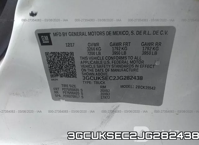 3GCUKSEC2JG282438 фото 10