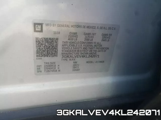 3GKALVEV4KL242071 фото 2