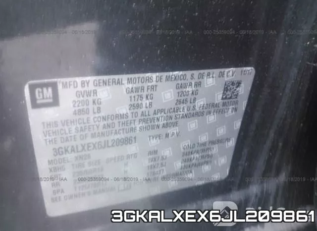 3GKALXEX6JL209861 фото 10
