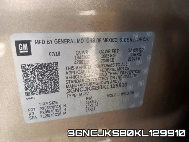 3GNCJKSB0KL129910 фото 2