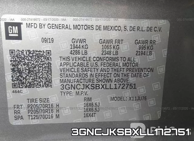 3GNCJKSBXLL172751 фото 10