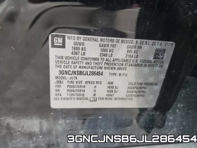 3GNCJNSB6JL286454 фото 2
