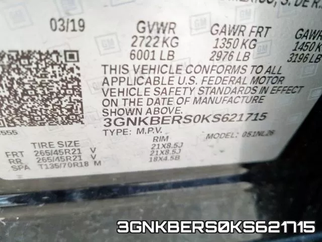 3GNKBERS0KS621715 фото 2