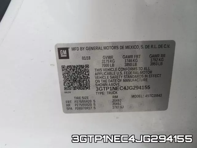 3GTP1NEC4JG294155 фото 2