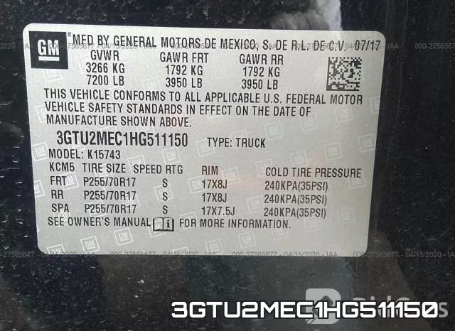 3GTU2MEC1HG511150 фото 10