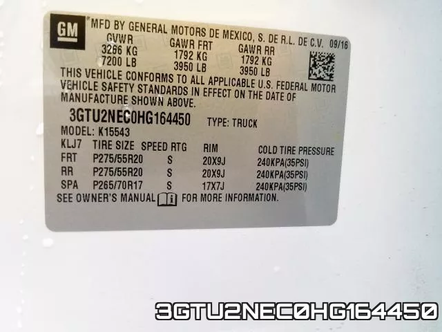 3GTU2NEC0HG164450 фото 2