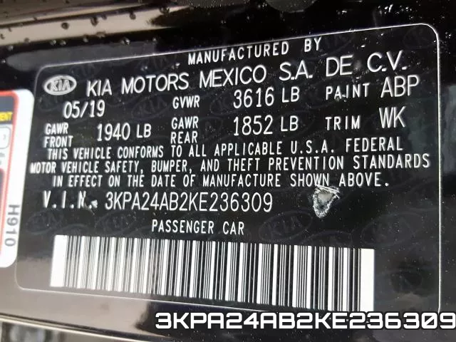 3KPA24AB2KE236309 фото 2