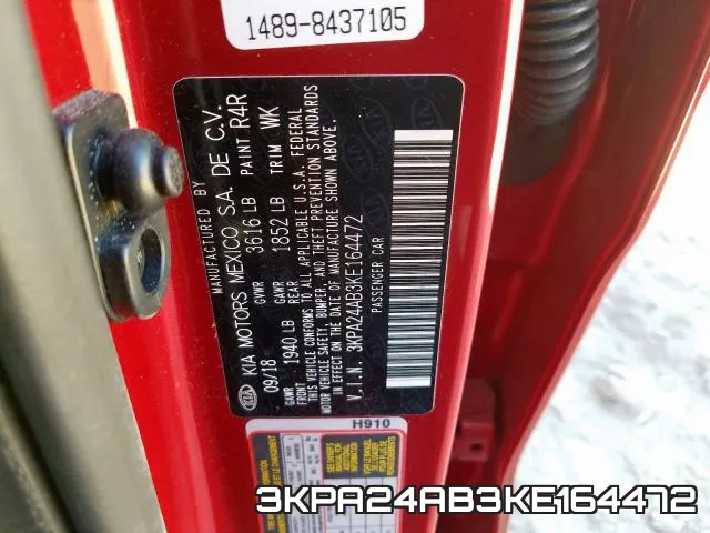 3KPA24AB3KE164472 фото 2