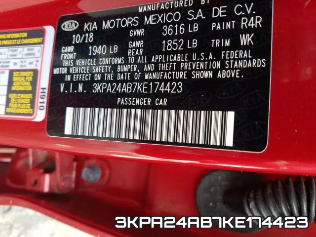 3KPA24AB7KE174423 фото 2