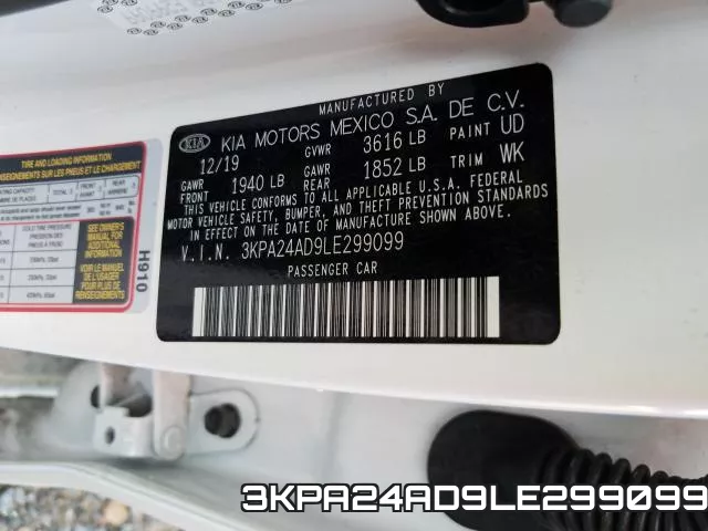 3KPA24AD9LE299099 фото 2