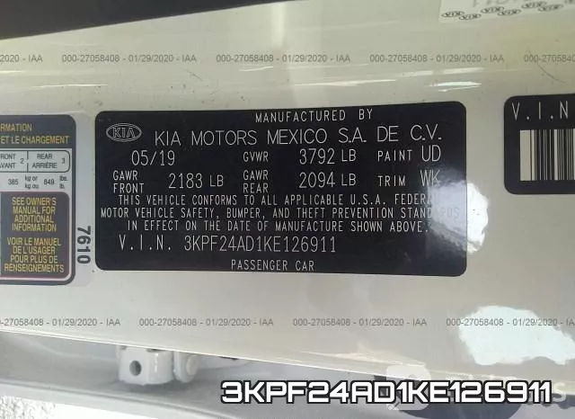 3KPF24AD1KE126911 фото 10