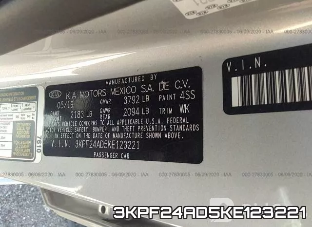 3KPF24AD5KE123221 фото 10