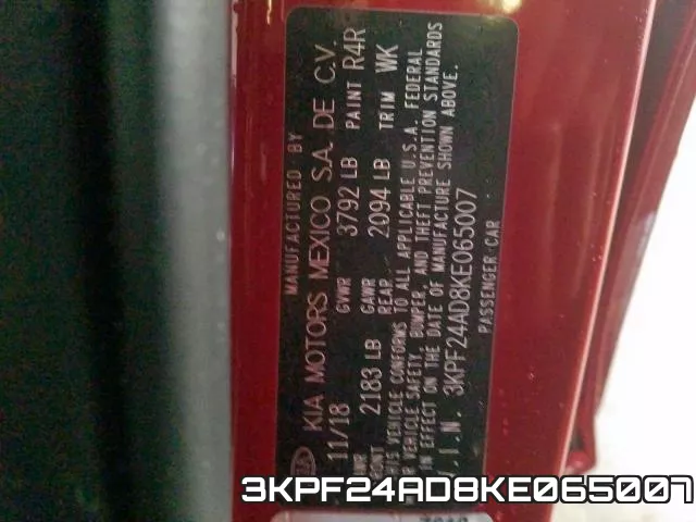 3KPF24AD8KE065007 фото 2
