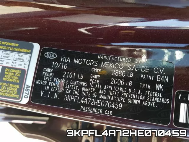3KPFL4A72HE070459 фото 2
