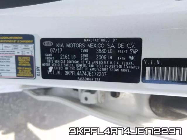 3KPFL4A74JE172237 фото 2