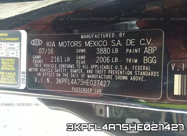 3KPFL4A75HE027427 фото 10
