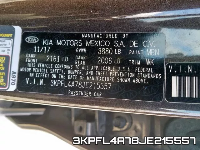 3KPFL4A78JE215557 фото 2