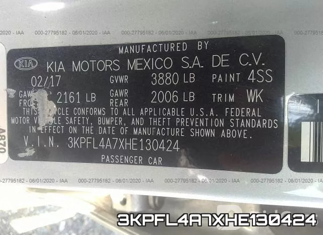 3KPFL4A7XHE130424 фото 10