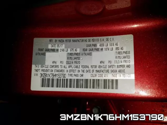 3MZBN1K76HM153790 фото 2