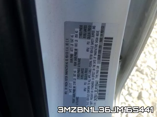 3MZBN1L36JM165441 фото 2