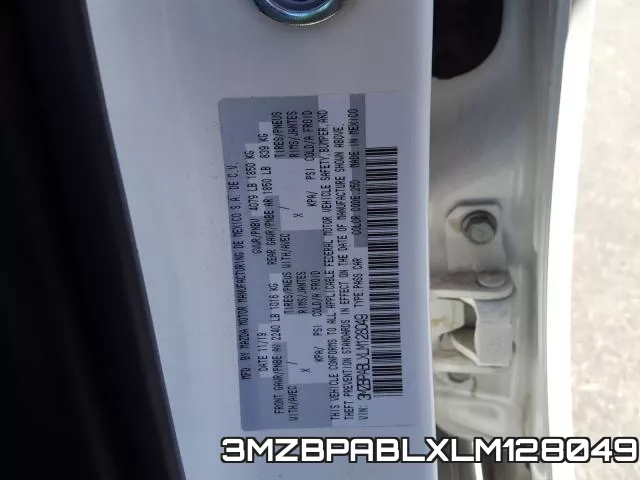 3MZBPABLXLM128049 фото 2