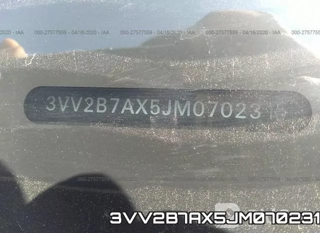 3VV2B7AX5JM070231 фото 10