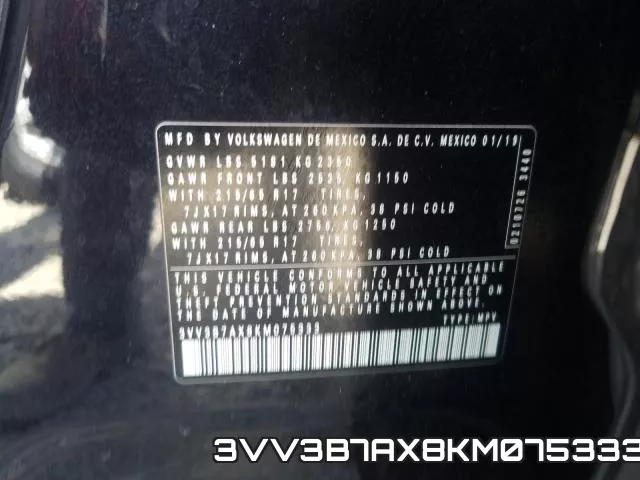3VV3B7AX8KM075333 фото 2
