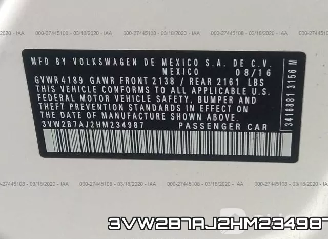 3VW2B7AJ2HM234987 фото 10