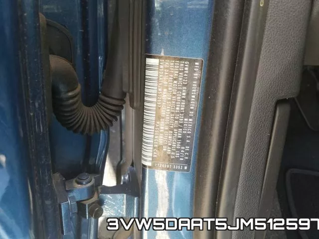 3VW5DAAT5JM512597 фото 2