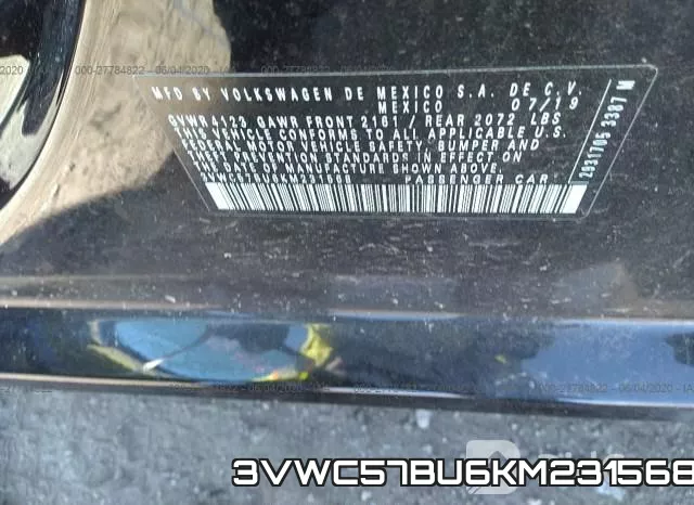 3VWC57BU6KM231568 фото 10