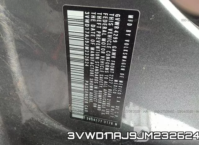 3VWD17AJ9JM232624 фото 10