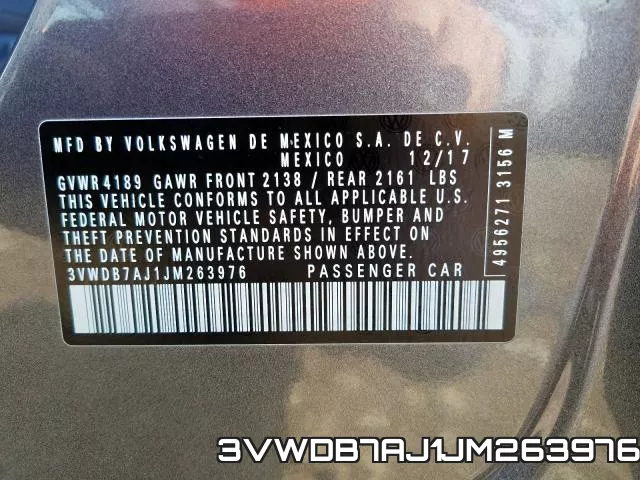 3VWDB7AJ1JM263976 фото 2