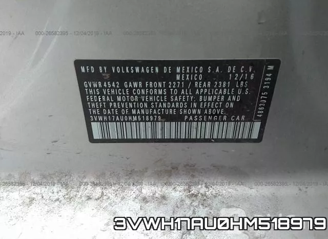 3VWH17AU0HM518979 фото 10
