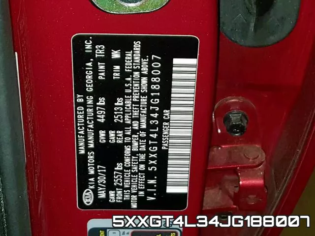 5XXGT4L34JG188007 фото 2
