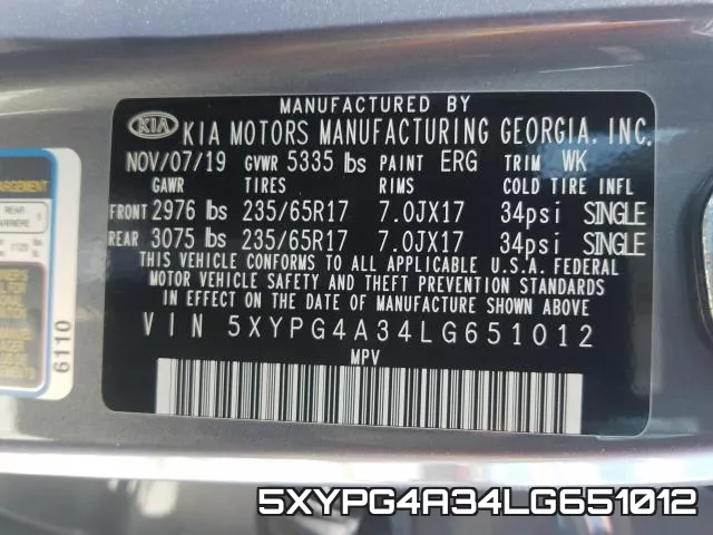 5XYPG4A34LG651012 фото 2
