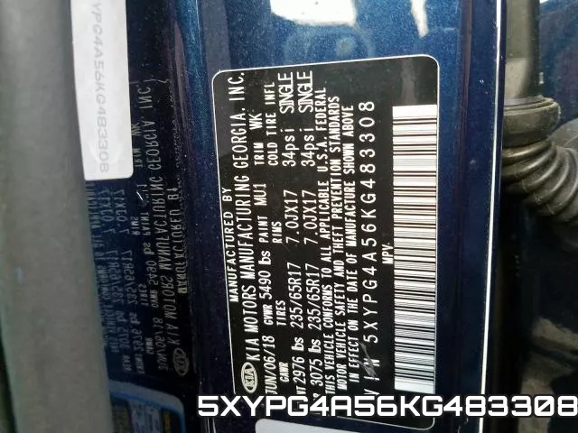 5XYPG4A56KG483308 фото 2
