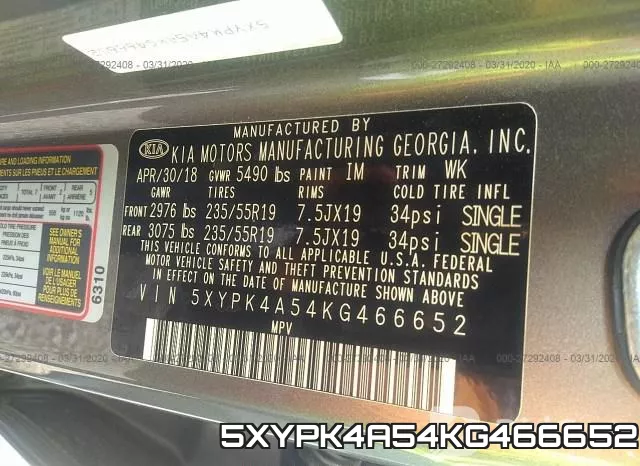 5XYPK4A54KG466652 фото 10