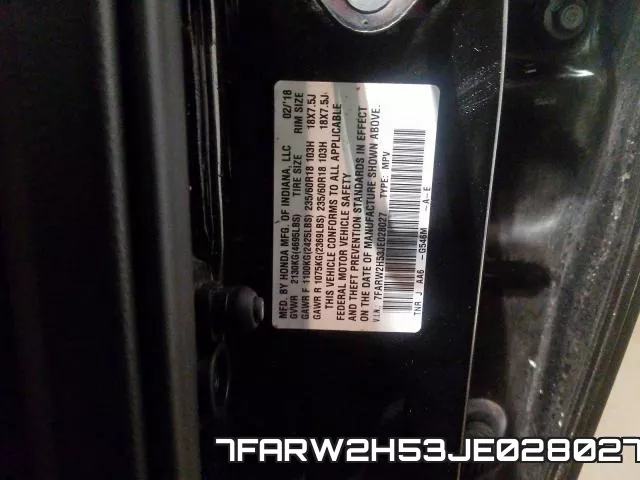 7FARW2H53JE028027 фото 2