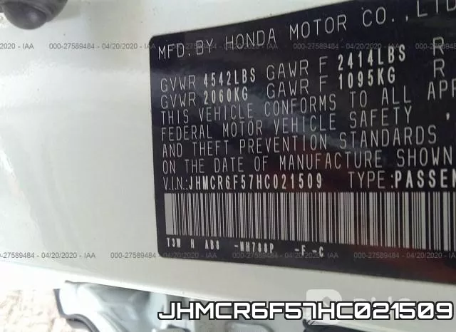 JHMCR6F57HC021509 фото 10