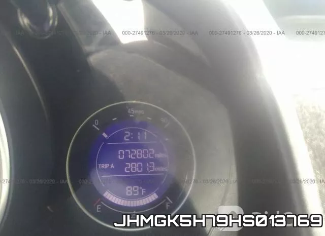 JHMGK5H79HS013769 фото 8