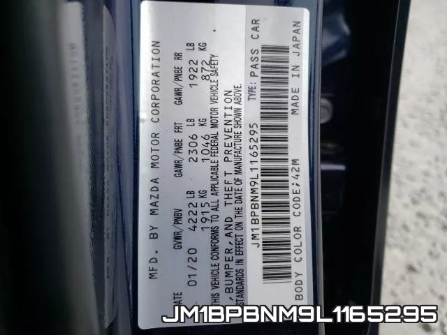 JM1BPBNM9L1165295 фото 2