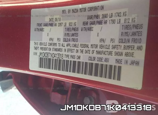 JM1DKDB71K0413318 фото 10