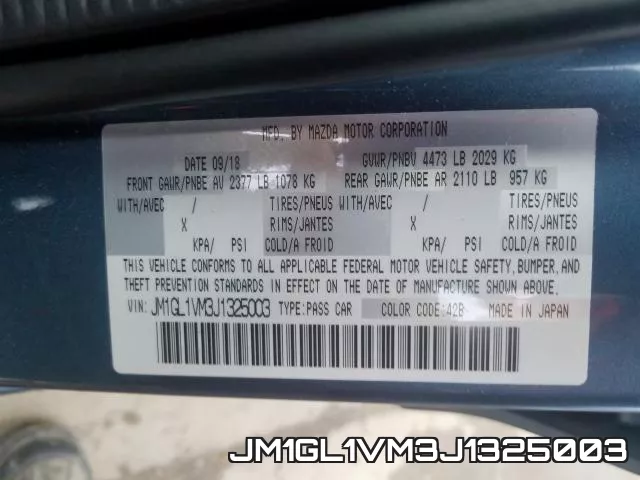 JM1GL1VM3J1325003 фото 2