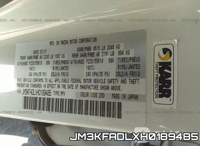 JM3KFADLXH0189485 фото 10