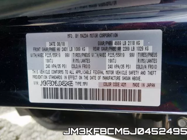 JM3KFBCM6J0452495 фото 2