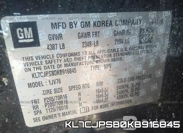 KL7CJPSB0KB916845 фото 10
