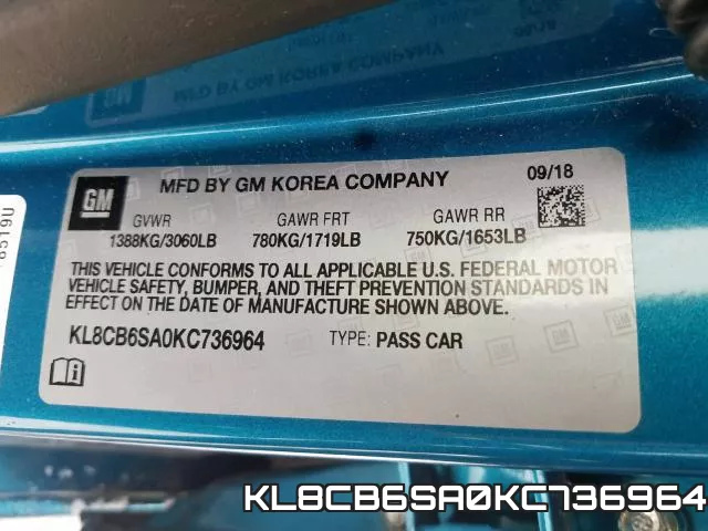 KL8CB6SA0KC736964 фото 2