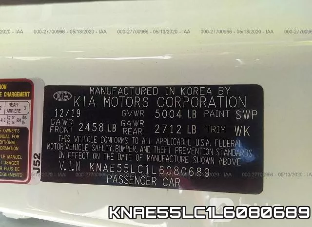 KNAE55LC1L6080689 фото 10