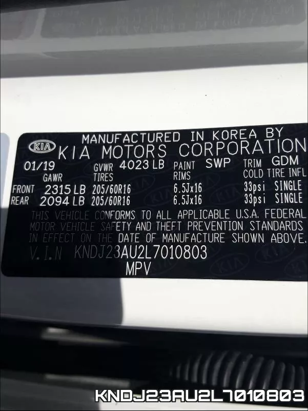 KNDJ23AU2L7010803 фото 2